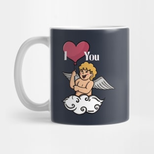 Cupid and Love Balloon Mug